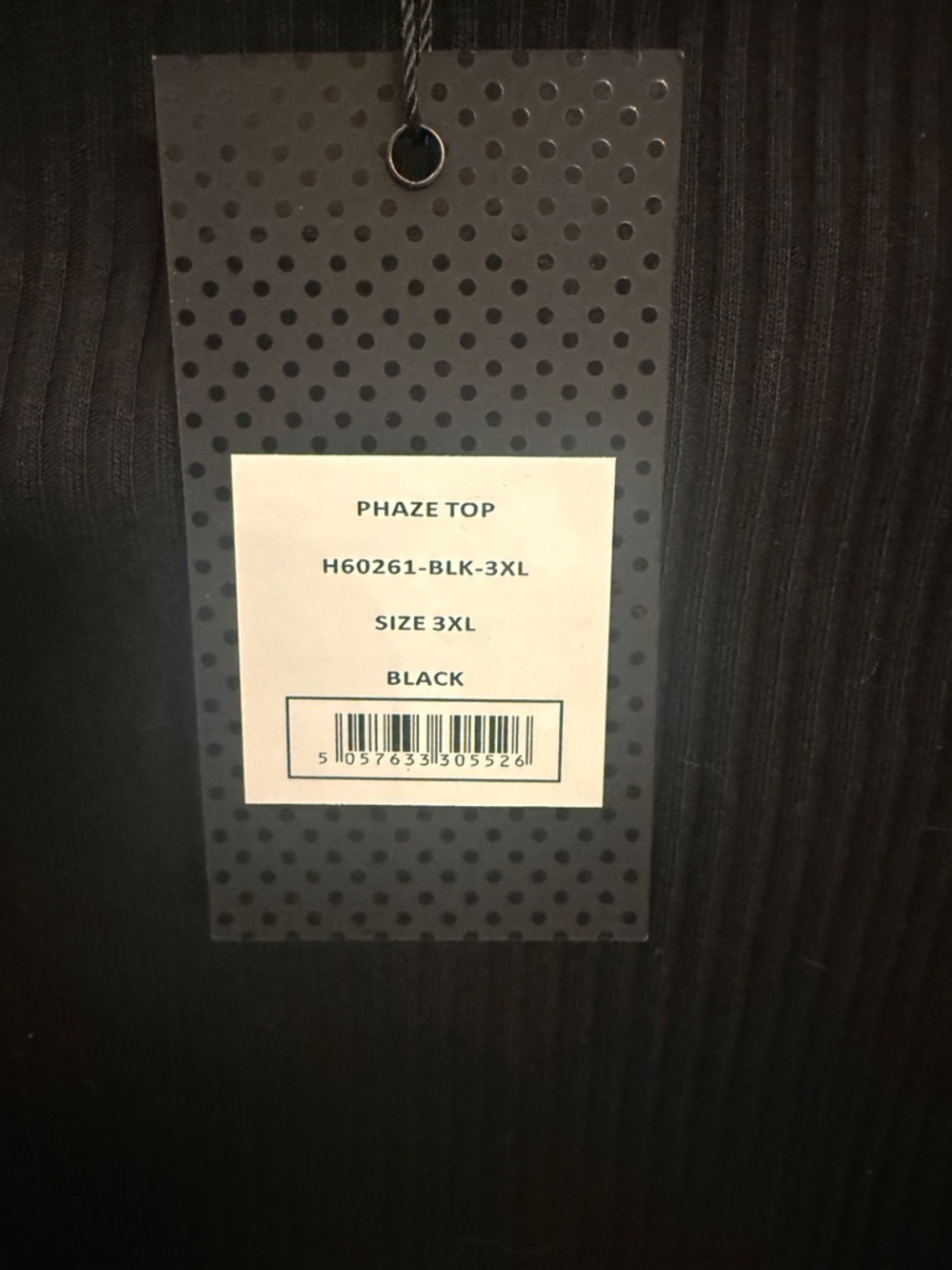 Hell Bunny Black Ribbed Moon “Phaze” Top - Picture 3 of 4